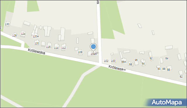Aleksandrówka, Królewska, 104A, mapa Aleksandrówka