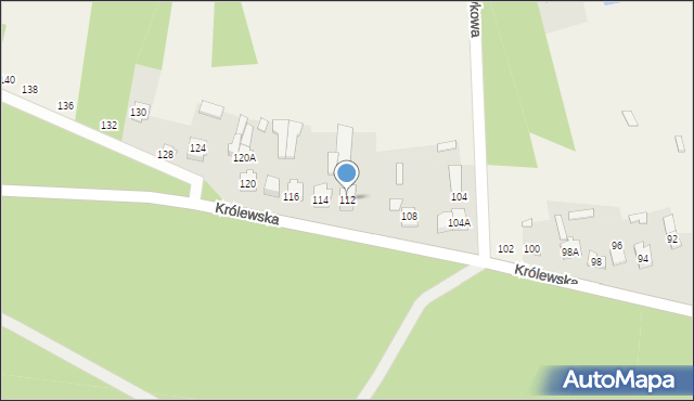 Aleksandrówka, Królewska, 112, mapa Aleksandrówka