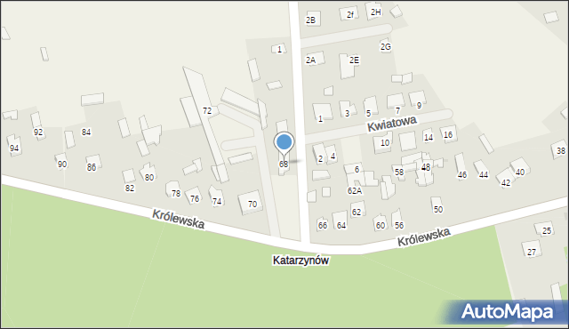 Aleksandrówka, Królewska, 68, mapa Aleksandrówka