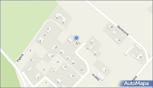 Aleksandrowo, Krótka, 23, mapa Aleksandrowo