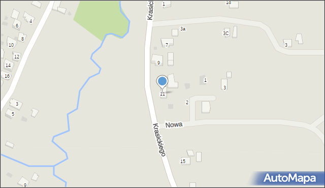 Alwernia, Krasickiego Ignacego, bp., 11, mapa Alwernia