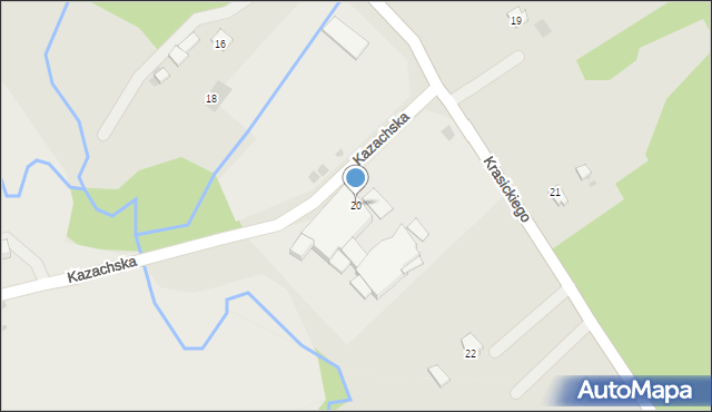 Alwernia, Krasickiego Ignacego, bp., 20, mapa Alwernia