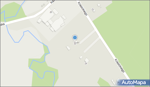 Alwernia, Krasickiego Ignacego, bp., 22, mapa Alwernia