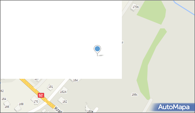 Andrychów, Krakowska, 168, mapa Andrychów