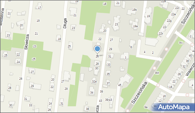 Antoniew, Krucza, 26, mapa Antoniew