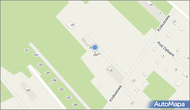 Arciechów, Krokusowa, 16A, mapa Arciechów
