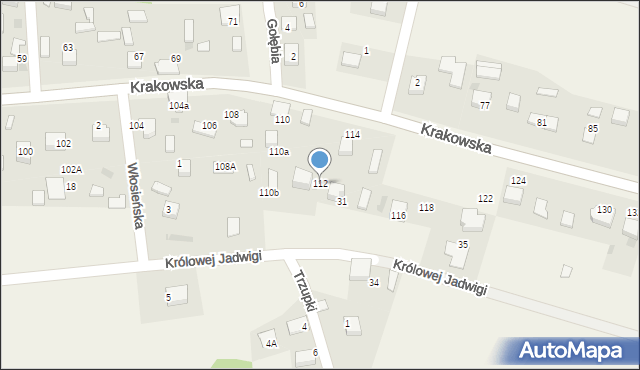 Babice, Krakowska, 112, mapa Babice