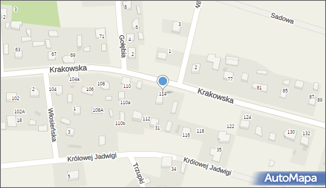 Babice, Krakowska, 114, mapa Babice