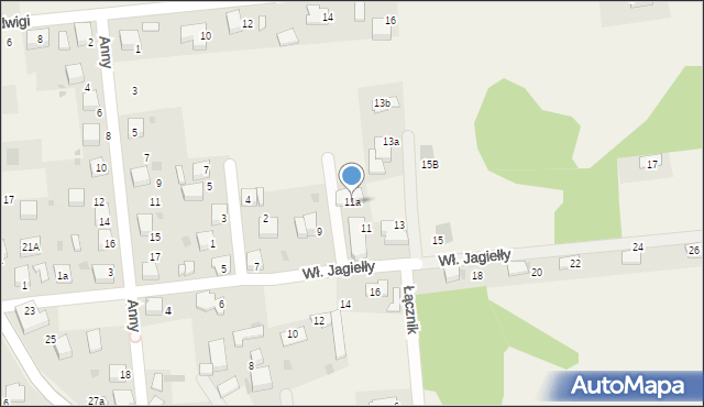 Babice, Króla Władysława Jagiełły, 11a, mapa Babice