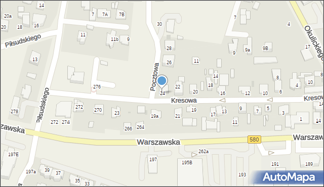 Babice Nowe, Kresowa, 24, mapa Babice Nowe