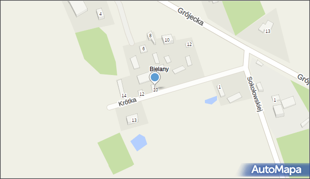 Badowo-Mściska, Krótka, 10, mapa Badowo-Mściska