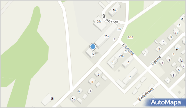 Bakałarzewo, Króla Zygmunta Starego, 1a, mapa Bakałarzewo