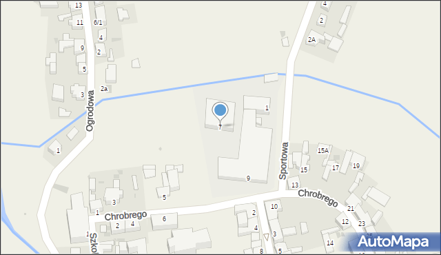 Banie, Króla Bolesława Chrobrego, 7, mapa Banie