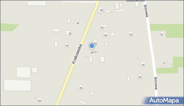 Baranów Sandomierski, Krakowska, 47, mapa Baranów Sandomierski