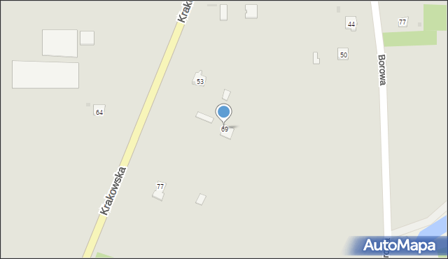 Baranów Sandomierski, Krakowska, 69, mapa Baranów Sandomierski