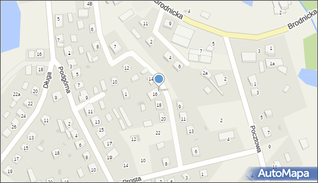 Bartniczka, Kręta, 16A, mapa Bartniczka