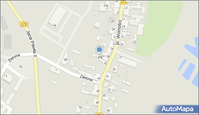 Barwice, Króla Bolesława Chrobrego, 40a, mapa Barwice