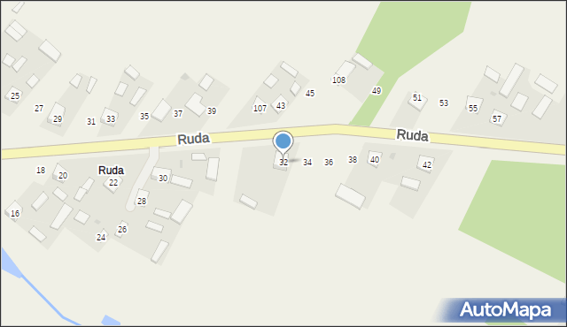 Basznia Dolna, Króla Jana III Sobieskiego, 32, mapa Basznia Dolna