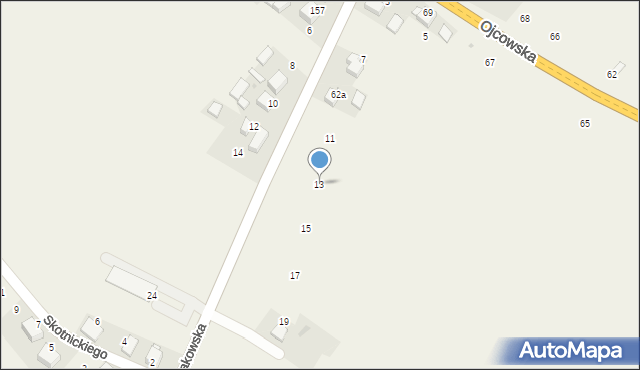 Bębło, Krakowska, 13, mapa Bębło