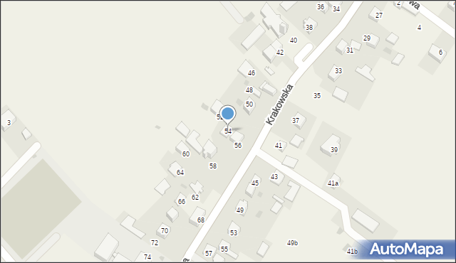 Bębło, Krakowska, 54, mapa Bębło