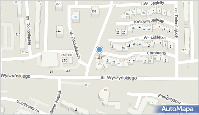 Bełchatów, Króla Bolesława Chrobrego, 26a, mapa Bełchatów