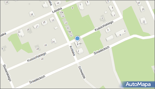 Bełchatów, Królaka Stanisława, 4, mapa Bełchatów