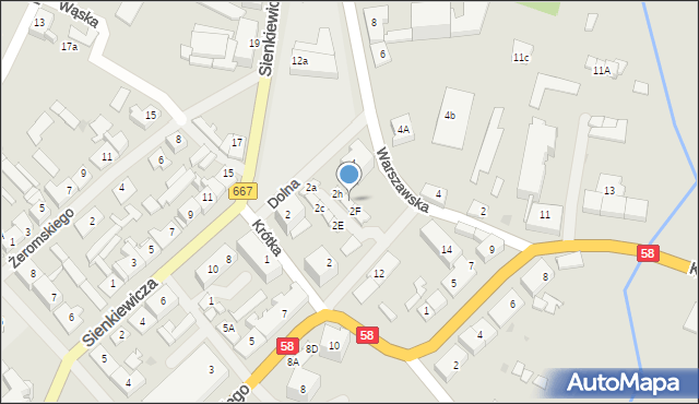 Biała Piska, Krótka, 2G, mapa Biała Piska