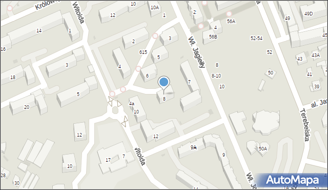 Biała Podlaska, Króla Władysława Jagiełły, 4b, mapa Białej Podlaskiej