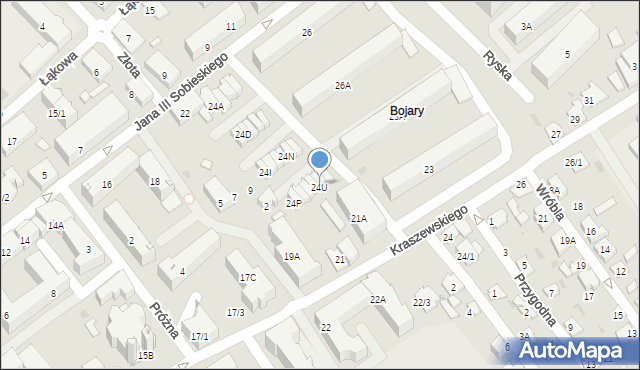 Białystok, Króla Jana III Sobieskiego, 24W, mapa Białegostoku