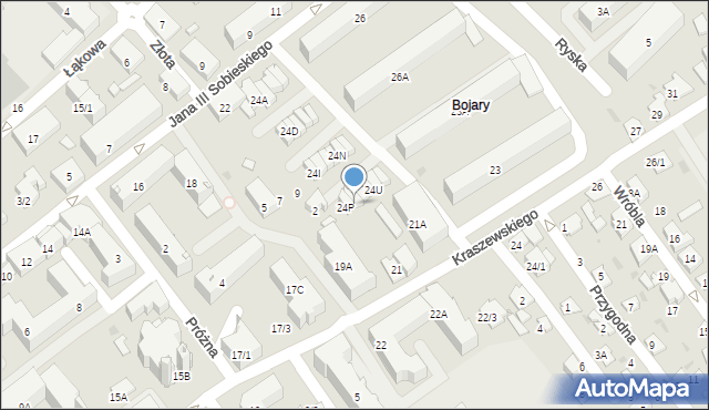 Białystok, Króla Jana III Sobieskiego, 24R, mapa Białegostoku