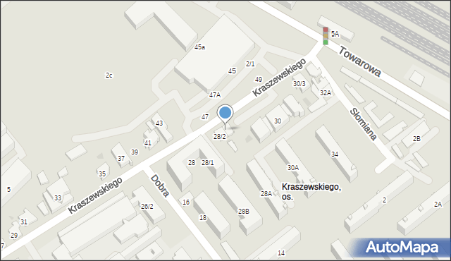 Białystok, Kraszewskiego Józefa Ignacego, 28/3, mapa Białegostoku