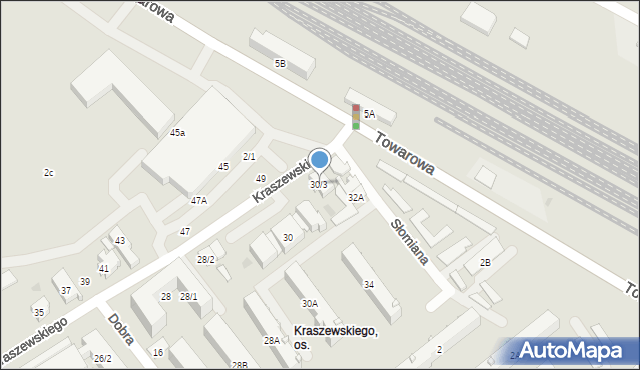 Białystok, Kraszewskiego Józefa Ignacego, 30/3, mapa Białegostoku