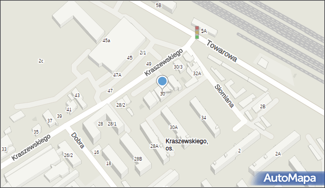 Białystok, Kraszewskiego Józefa Ignacego, 30, mapa Białegostoku