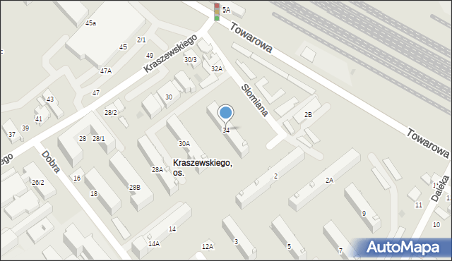 Białystok, Kraszewskiego Józefa Ignacego, 34, mapa Białegostoku