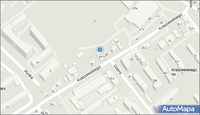 Białystok, Kraszewskiego Józefa Ignacego, 37, mapa Białegostoku