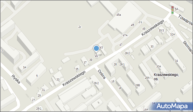 Białystok, Kraszewskiego Józefa Ignacego, 41, mapa Białegostoku