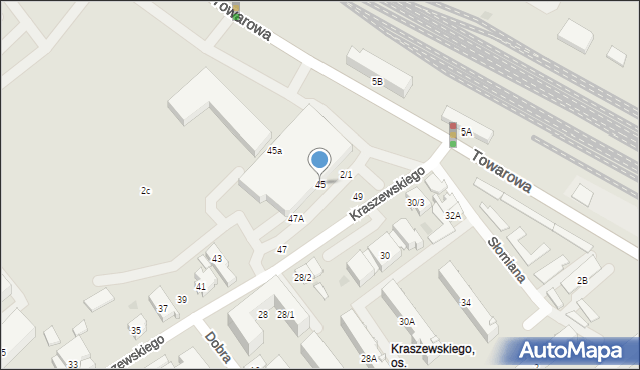 Białystok, Kraszewskiego Józefa Ignacego, 45, mapa Białegostoku