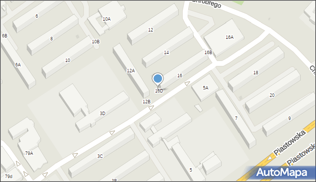 Białystok, Króla Bolesława Chrobrego, 16D, mapa Białegostoku