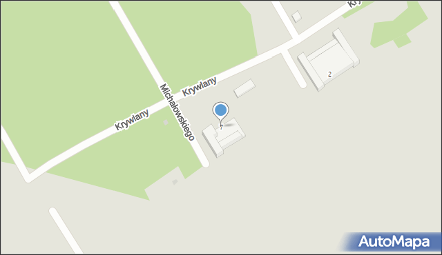 Białystok, Krywlany, 7, mapa Białegostoku