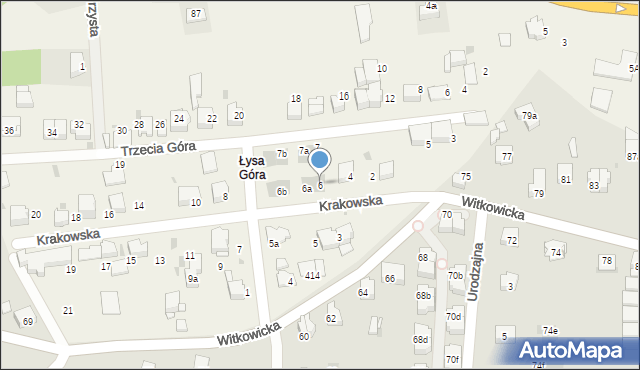 Bibice, Krakowska, 6, mapa Bibice