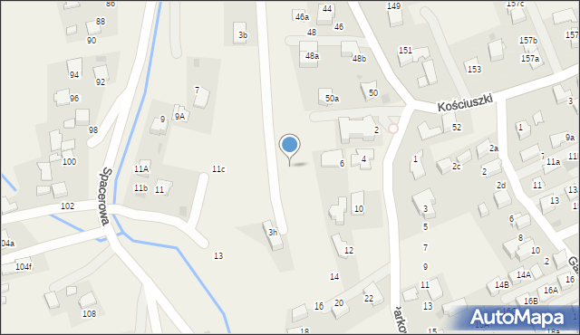 Bibice, Krótka, 1d, mapa Bibice