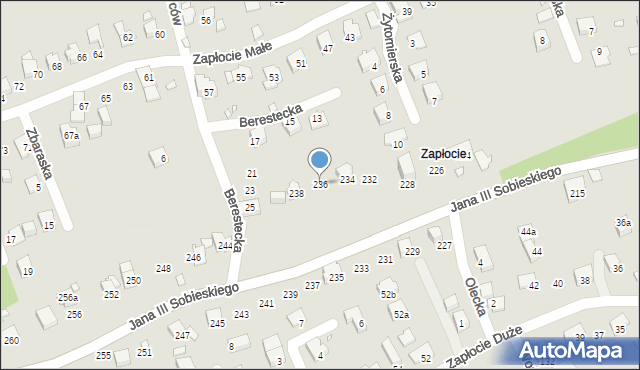 Bielsko-Biała, Króla Jana III Sobieskiego, 236, mapa Bielsko-Białej