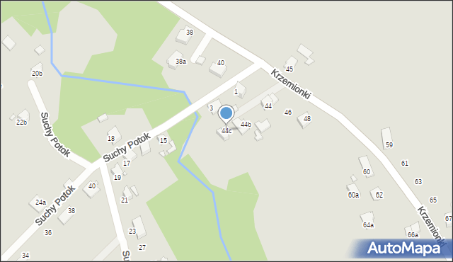 Bielsko-Biała, Krzemionki, 44c, mapa Bielsko-Białej
