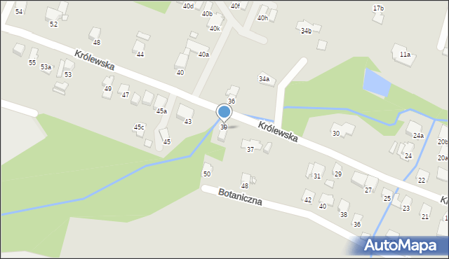 Bielsko-Biała, Królewska, 39, mapa Bielsko-Białej