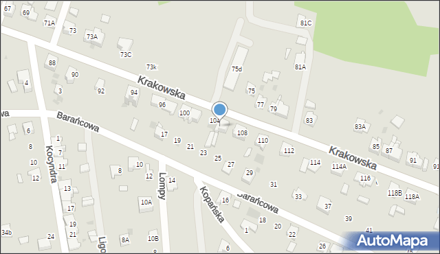 Bieruń, Krakowska, 106, mapa Bieruń