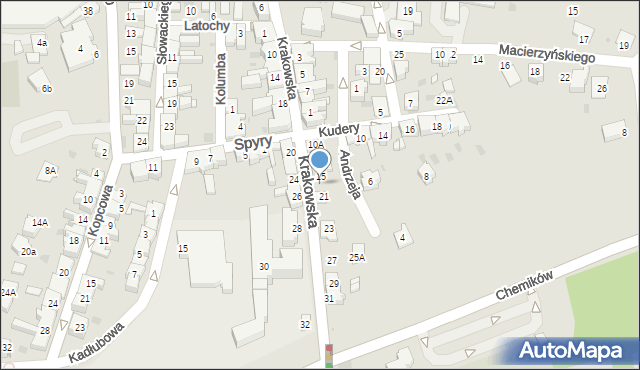 Bieruń, Krakowska, 17, mapa Bieruń