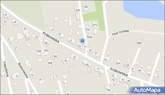 Bieruń, Krakowska, 53, mapa Bieruń