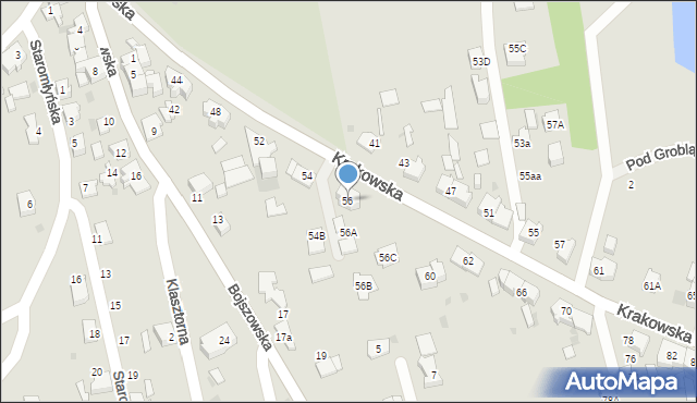 Bieruń, Krakowska, 56, mapa Bieruń