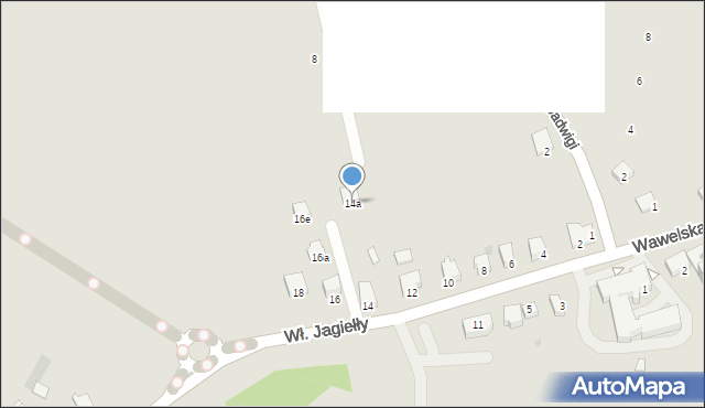 Bieruń, Króla Władysława Jagiełły, 14a, mapa Bieruń