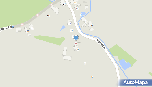 Bieruń, Krupnicza, 11, mapa Bieruń